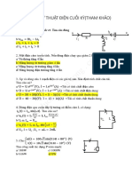 Câu hỏi kỹ thuật điện + đáp án