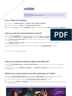 Creator Checklist: Is It A "Video For Change?"