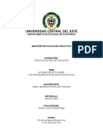 Procedimientos de Análisis de Datos