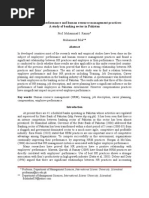 Download impact of HR on employees performance - Bilal final by Muhammad Bilal SN52750226 doc pdf