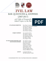 UPLC Bar Q and a (2007 - 2017) - Civil Law
