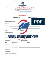Ismail Nasir Shipping Co. Llc. Application Form