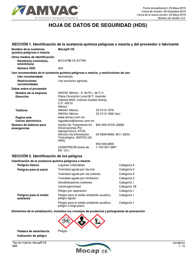 HDS - Mocap Ce | PDF | Alergia | Agua