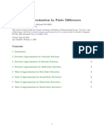 Derivative Approximation by Finite Differences