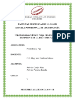 Protocolo Clinico - Cementacion Definitiva