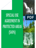 Special Use Agreement in Protected Areas (SAPA)
