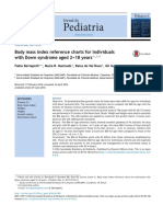 Body Mass Index Reference Charts For Individuals With Down Syndrome Aged 2 - 18 Years