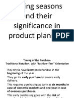 Buying Seasons and Their Significance in Product Planning