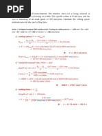 Answer Key Manufacturing Technology II Model QP