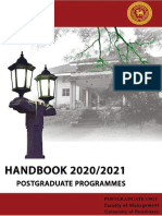 Postgraduate Handbook 2021