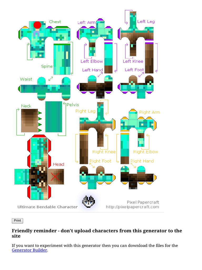Minecraft Papercraft Chest That Opens