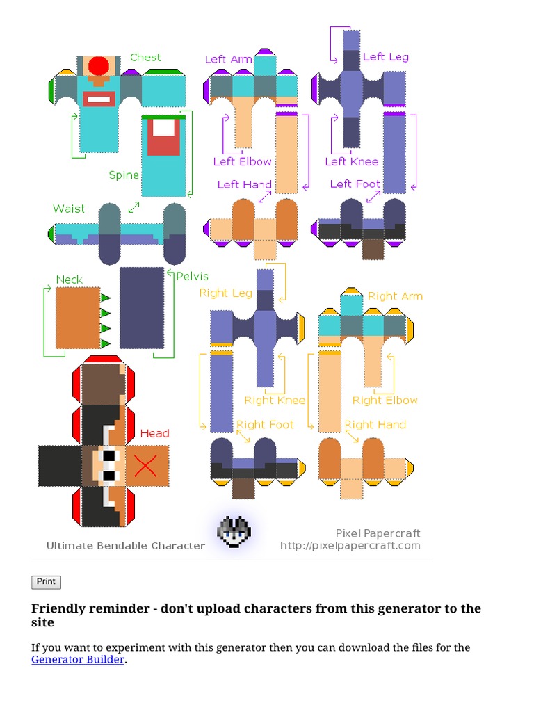 Minecraft Wolf Papercraft  Free Printable Papercraft Templates