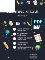 Scientific Article: By: Group 7
