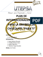 Proyecto Final de Internacionalizacion de Empresas Chocolates Para Ti