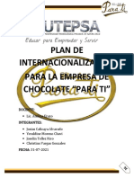 Proyecto Final de Internacionalizacion de Empresas Chocolates para Ti