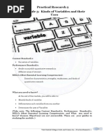 Practical Research 2 Module 3: Kinds of Variables and Their Uses