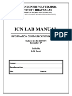 Icn Lab Manual: Sir Bhavsinhji Polytechnic Institute Bhavnagar