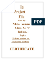 Python Project On Lokshabha Election