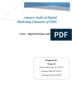 Digital Marketing Performance Audit of GMS