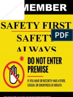 Safety First Safety Always