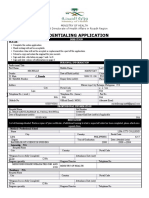 Credentialing Application Form Mich