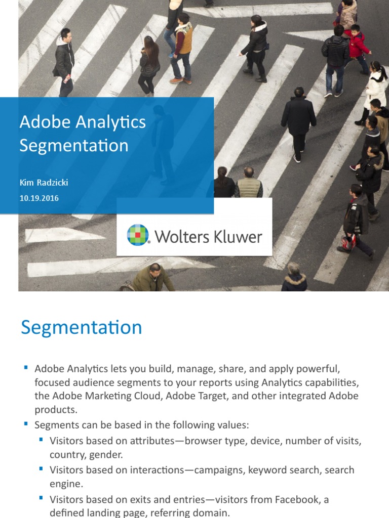 Adobe Analytics Segmentation Guide | PDF | Software | Computing