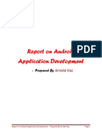 Report On Android Application Development