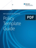 Policy Template Guide: NIST Cybersecurity Framework