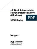 HP Deskjet Nyomtató Felhasználói Kézikönyv (Windows) 930C Series