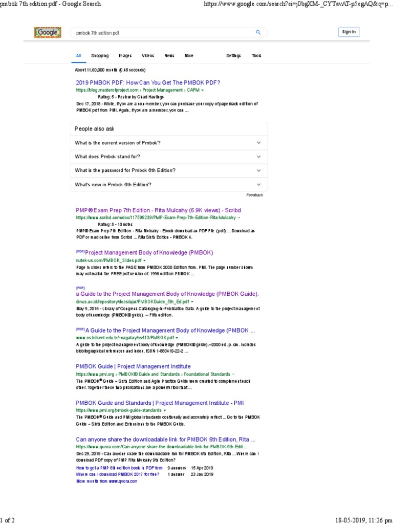 Pmbok 7th Edition PDF Google Search Compress | PDF | Multimedia | Publishing