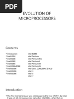 Evolution of Microprocessors