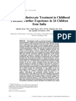 Systemic Methotrexate Treatment in Childhood Psoriasis: Further Experience in 24 Children From India
