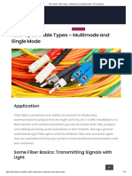 Fiber Optic Cable Defination & Types - Multimode and Single Mode - RF Industries