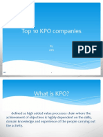 Top 10 KPO Companies: by AKS