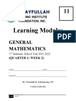 Learning Modules: Dhayfullah