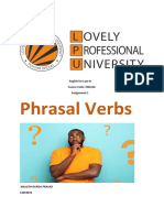 Phrasal Verbs: English For Law-III Course Code: ENG149 Assignment:1