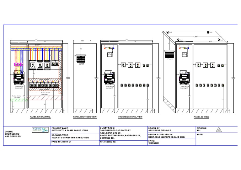 1000A LT Distribution Panel Overview | PDF