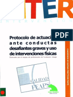 Protocolo de Actuación Ante Conductas Desafiantes Graves y Uso de Intervenciones Físicas