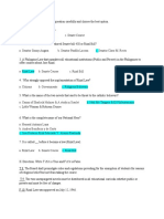 10 Item Quiz in RA 1425 Rizal Law and The Teaching of Rizal Course