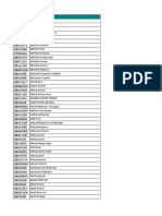 Reg No and Student Name List