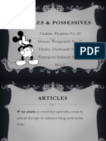 Articles and Possessives