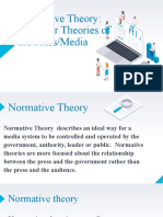 Normative Theory: The Four Theories of The Press/Media