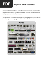 16 Types of Computer Ports and Their Functions