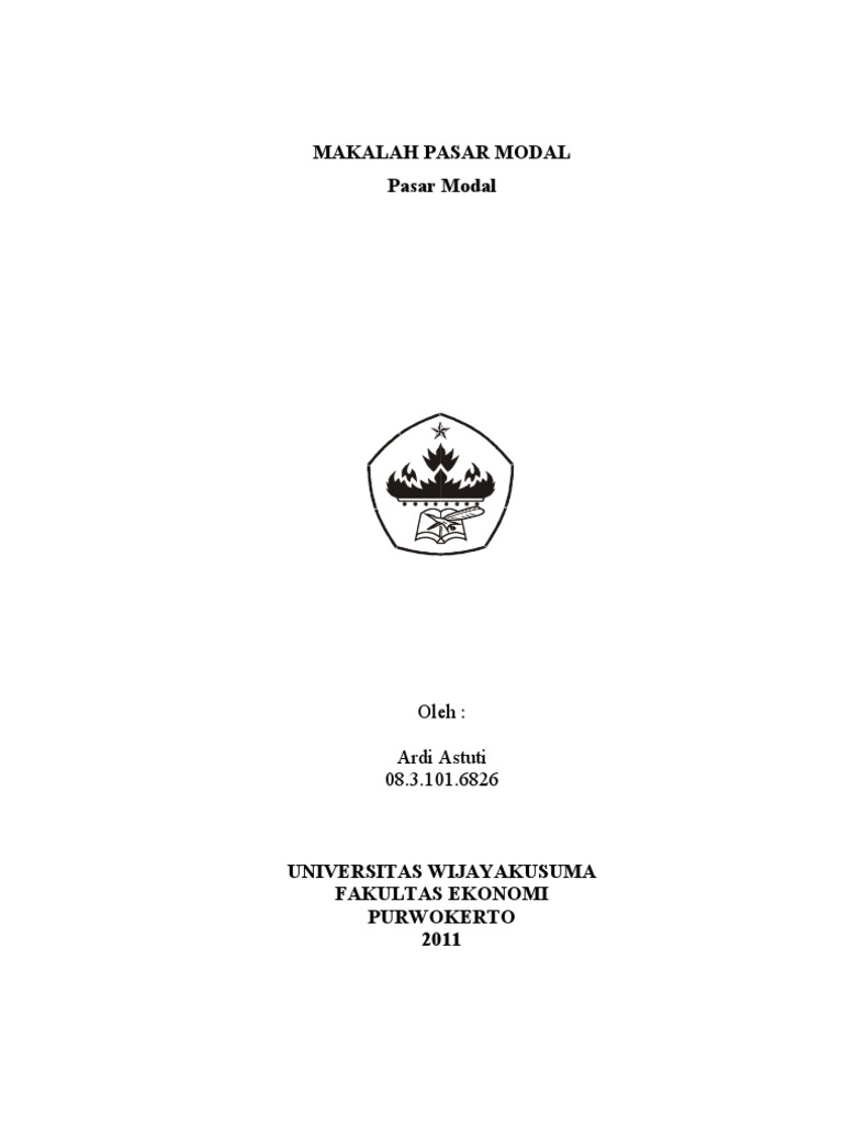 Makalah Pasar Modal