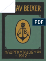 Gustav Becker Hauptkatalog Main Catalog 1912 No 200