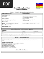 MSDS Alpha Pinene