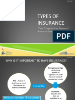 Types of Insurance: "Take Charge of Your Finances" Advanced Level