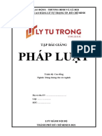 Tập Bài Giảng Môn Học Pháp Luật