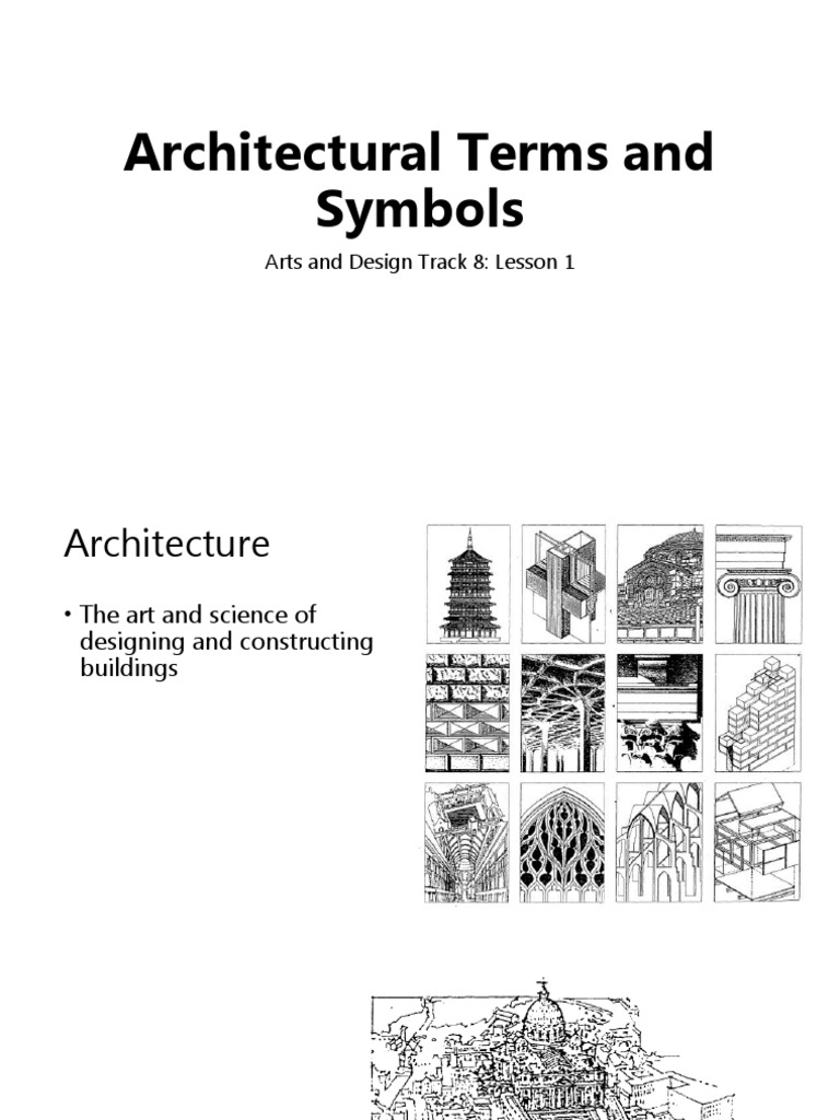 Architectural Terms and Symbols PDF Window Door
