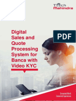 Digital Sales and Quote Processing System For Banca With Video KYC